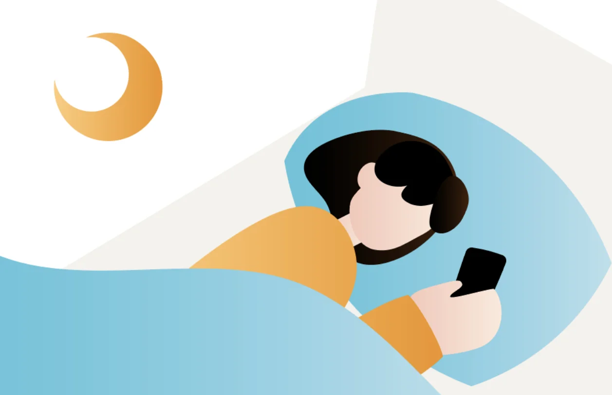 眠れない、夜中に何度も目が覚める更年期の悩み（スマートフォン）