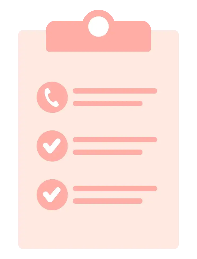受診前に不明点がないかサポートが電話します