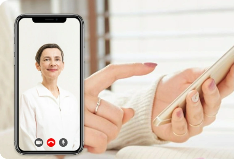 オンライン看護カウンセリングの様子